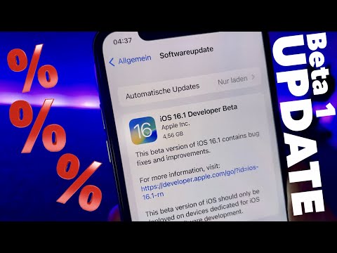 iOS 16.1 BETA 1 ist schon da - Das sind die NEUERUNGEN ! PROZENTE für ALLE !! Apple UPDATE News
