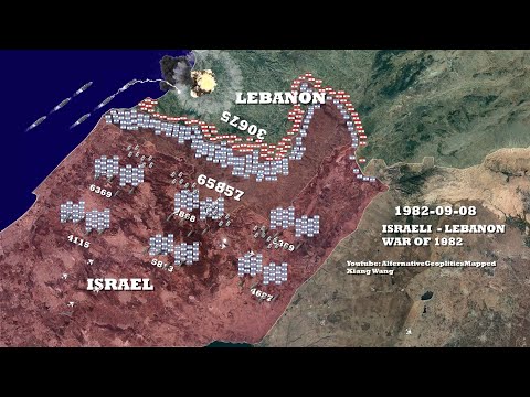 Israeli Invasion of Lebanon 1982 Animated Timelapse Map.