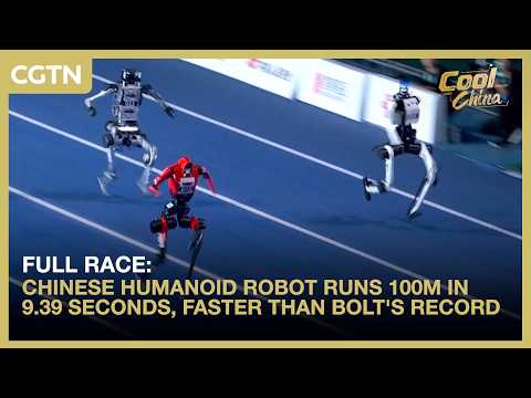 Full race: Chinese humanoid robot runs 100m in 9.39 seconds, breaks Bolt's record