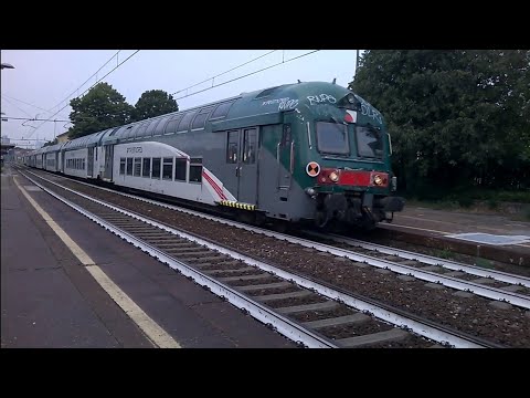 E464 404+6 2 piani Trenord - Milano Greco - 30/07/2020