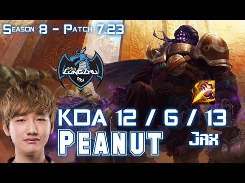 LZ Peanut JAX vs JARVAN IV Jungle - Patch 7.23 KR Ranked