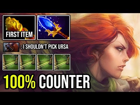 HOW TO SOLO MID WINDRANGER IN 7.23E with First Item MKB 100% Deleted LC & Ursa Crazy Arrow DotA 2
