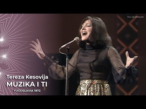 Tereza Kesovija - Muzika i ti (Eurovision Yugoslavia 1972) FULL HD UPSCALED