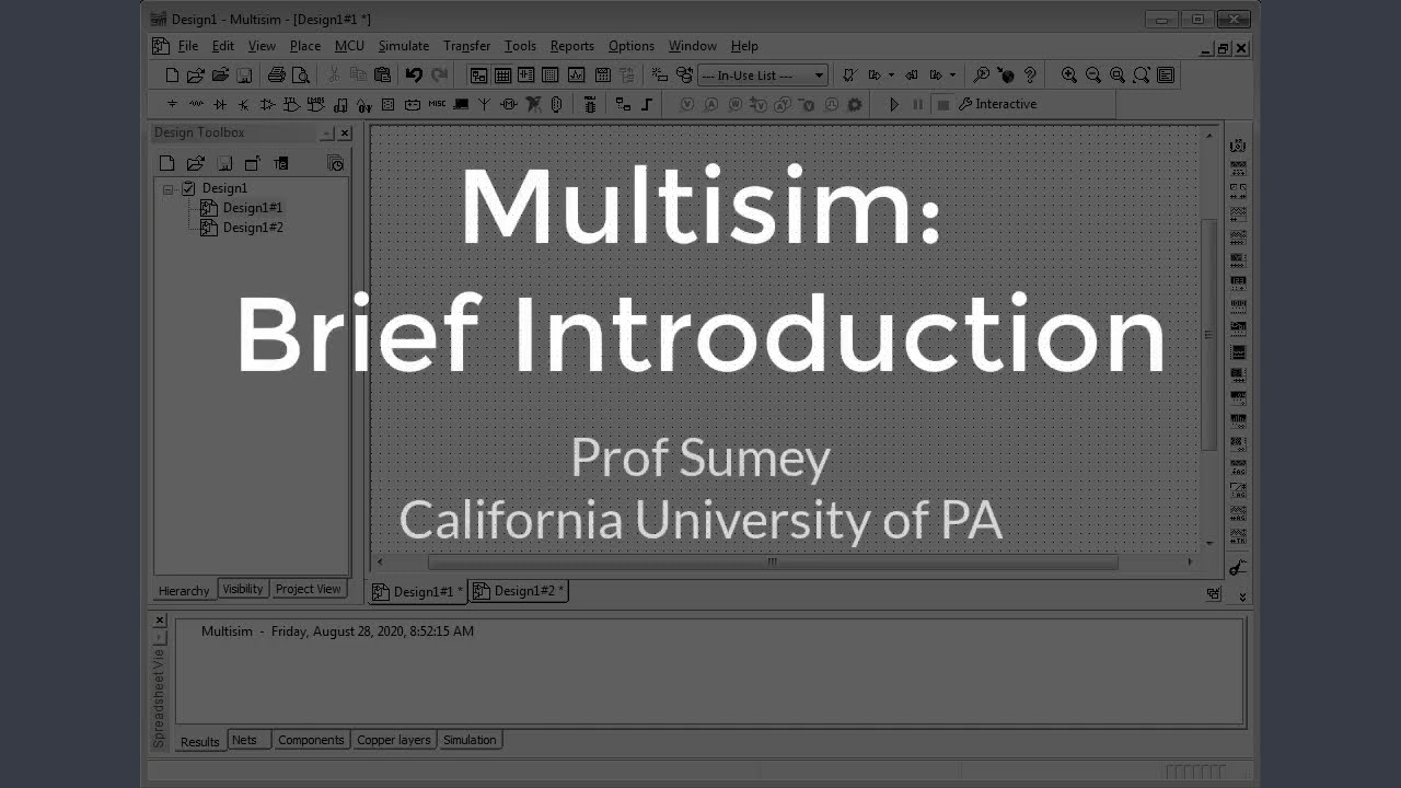 Multisim: Brief Introduction