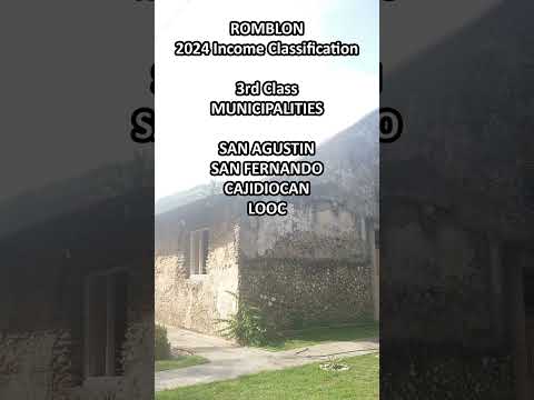 Cities/Towns of Romblon by 2024 Income Classification #philippines #romblon #odiongan #sanagustin