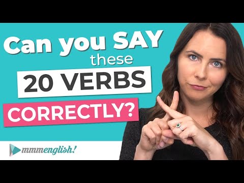 How to Say 20 Business English Verbs CORRECTLY!  Pronunciation Lesson