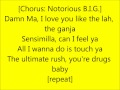 Lil Kim Drugs feat. Biggie Lyrics On Screen ...