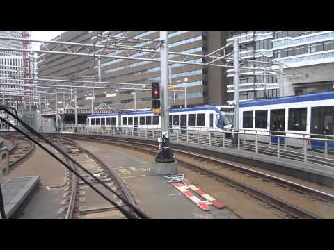Aankomst gekoppelde HTM Alstom RandstadRail RegioCitadis Den Haag Centraal