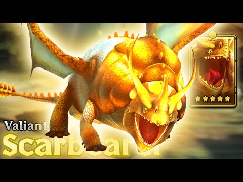 Valiant Scarbearer — 5-Star Yellow Rumblehorn | Dragons: Titan Uprising