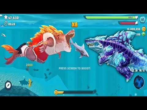 Shin Sharkjira vs Magmajira In Hungry Shark Evolution And World Gameplay Android And ios