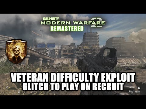 Call of Duty Modern Warfare 2 Remastered - Veteran Difficulty Exploit / Glitch (Play on Recruit)