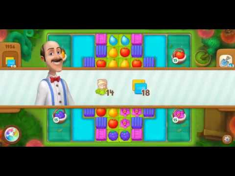 Gardenscapes Level 1956 Walkthrough "No Boosters Used"