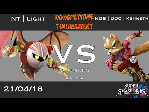 Kongpetitive Tournament: NT | Light (Meta Knight) vs NGS | DDC | Kenneth (Fox) - Winner Semis