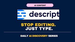Descript AI Review – Edit Videos & Podcasts Like a Doc | AI-Powered Editing #aiagents #aitools