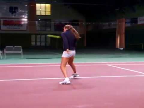 Romana Tabak - volley practise