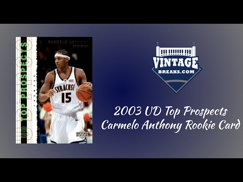 CARMELO ANTHONY ROOKIE CARD! 2003 UD TOP PROSPECTS BSK PACK | Vintage Breaks
