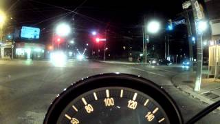 preview picture of video 'Triumph Speedmaster Yonge Regent East Chinatown Night Ride Stainless Ride Exhaust'