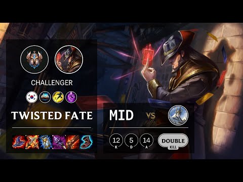 Twisted Fate Mid vs Galio - KR Challenger Patch 10.16