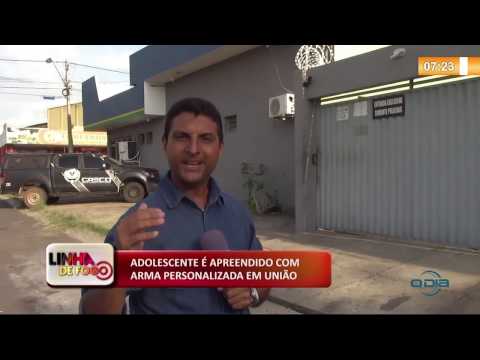 LINHA DE FOGO (28 10) ADOLESCENTE É APREENDIDO COM ARMA PERSONALIZADA EM UNIíO