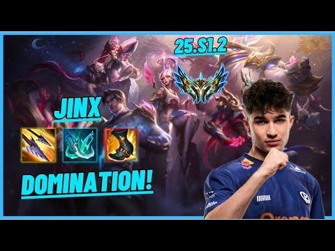 KCB 3XA: JINX VS EZREAL (ADC) DOMINATION - EUW CHALLENGER - PATCH 25.S1.2