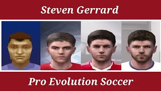 Steven Gerrard Stats - Winning Eleven 2000 ao PES 2016 - PS1 e PS2