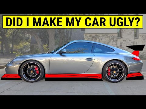 Did I Make My Porsche Ugly? Body Kit Build Review + Plasti Dip & Side Skirts (DIY Tutorial)