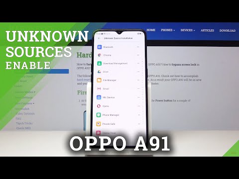 How to Allow Unknown Sources in OPPO A91 – Download Unknown Content