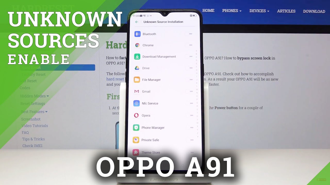 How to Allow Unknown Sources in OPPO A91 – Download Unknown Content
