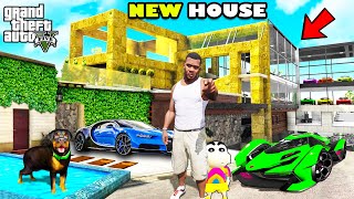 Franklin Full Ultra Luxury And Premium Designer House Upgrade in GTA 5 | SHINCHAN and CHOP