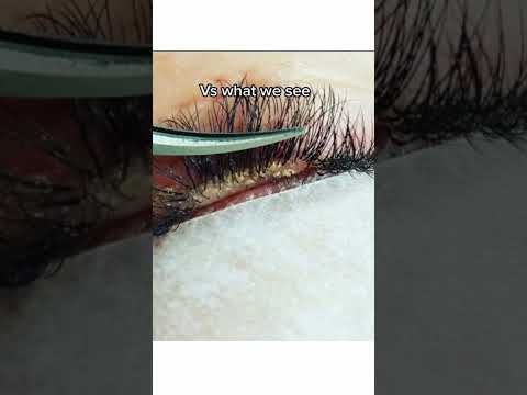 Please clean your lashes. Credit: tenaj moore