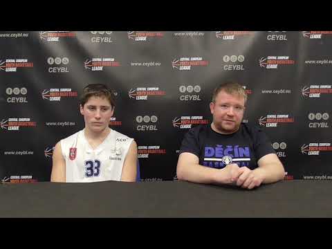 CEYBL U13 - Press conference, 13.1.2023, Válečníci Děčín - HAKRO Merlins Crailsheim