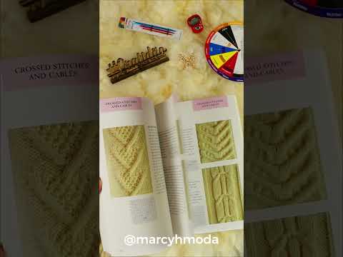 Livro de tricô 400 Knitting Stitches #shorts