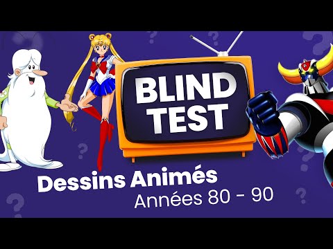 BLIND TEST: 50 Génériques Dessins Animés - Années 80 / 90