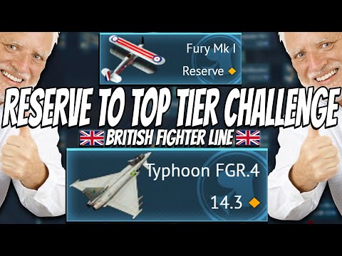 Playing the ENTIRE British Fighter Line - Reserve to Top Tier