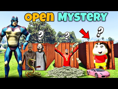 Rope Hero Open Mystery Containers With Granny Tipson & Super Hero Villain | Rope Hero Vice Town
