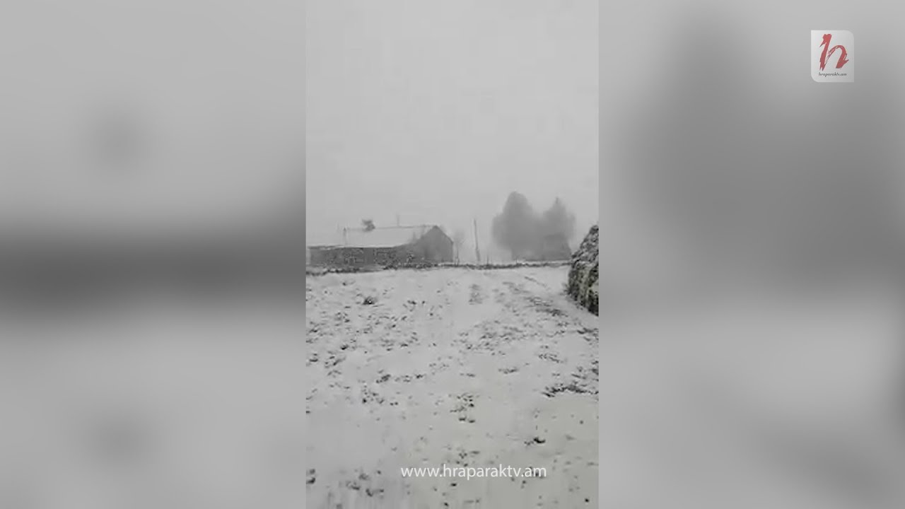 Արագածոտնի մարզի Ճարճակիս գյուղում տեղում է ձյուն