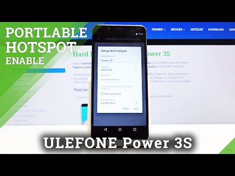 How to Share Wi-Fi in ULEFONE Power 3S - Portable Hotspot