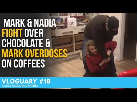 Vloguary 18 - Mark & Nadia FIGHT over CHOCOLATE & Mark OVERDOSES on COFFEES
