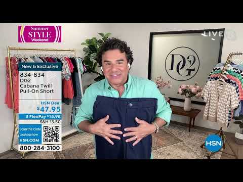 DG2 by Diane Gilman Cabana Twill PullOn Short