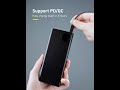 Išorinė baterija Power Bank Baseus Adaman 65W 20000mAh + Type-C 0.3m juoda PPIMDA-D01
