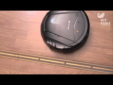 Миниатюра изображения товара Робот-пылесос Kitfort KT-511-2 (черно-голубой)