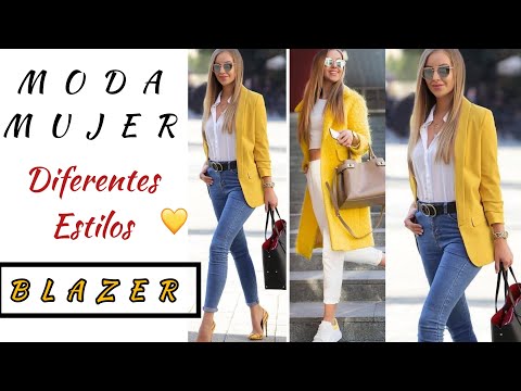 OUTFITS 2022 MUJER•COMBINA BLAZER LOOK CASUAL Y ELEGANTE LA PRENDA QUE AGREGA ESTILO TENDENCIA 22/23