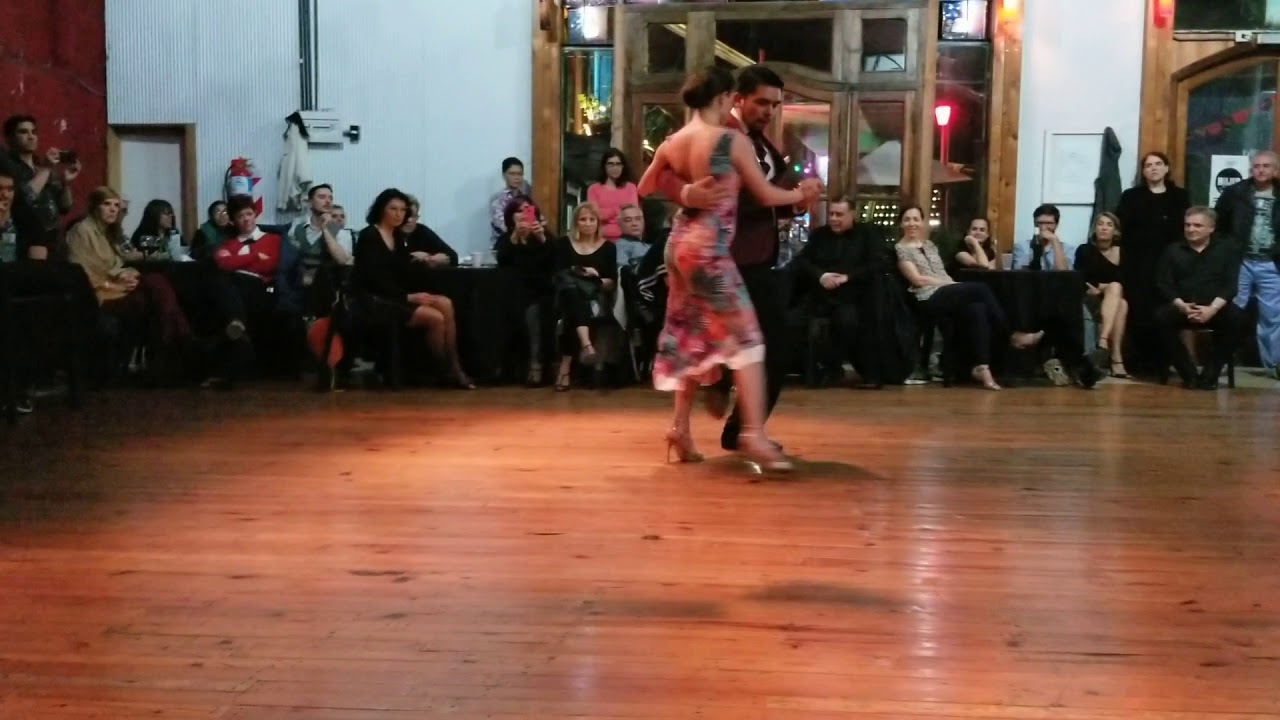 Julio Saavedra y Tekla Gogrichiani - performance at Domilonga on 8/11/2019 (2 of 3)