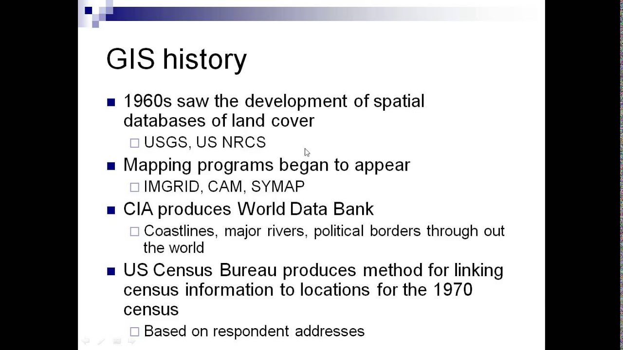 ROLE OF GEOGRAPHIC INFORMATION SYSTEMS FOR NATURAL RESOURCE MANAGEMENT