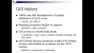 ROLE OF GEOGRAPHIC INFORMATION SYSTEMS FOR NATURAL RESOURCE MANAGEMENT