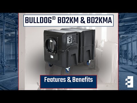 Abatement Technologies BULLDOG BD2KM Negative Air Machine Features & Benefits Video