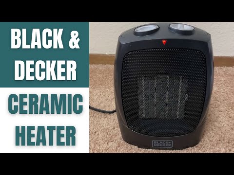 BLACK+DECKER Portable Space Heater, 1500W Room Space Heater with Carry Handle for Easy Transport video review thumbnail