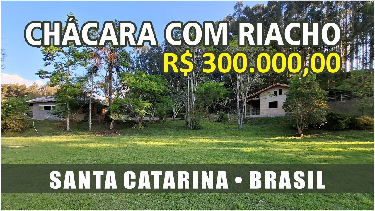 CHÁCARA À VENDA 8.000,00 M² • RIACHO, LAGOA, CHOUPANA EM AGROLÂNDIA SANTA CATARINA POR R$ 300.000,00