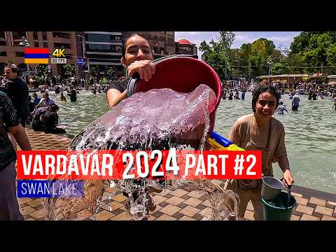 Vardavar 2024 - Swan Lake - Armenian water festival - 4K 60 FPS!