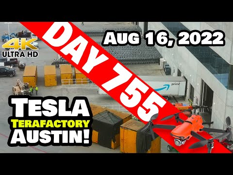 CASTING AREA PREPARES FOR SOMETHING BIG AT GIGA TEXAS! -Tesla Gigafactory Austin 4K Day 755 -8/16/22